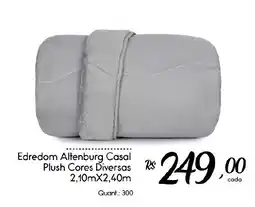 Giassi Supermercados Edredom Altenburg Casal Plush Cores Diversas oferta
