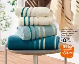 Giassi Supermercados Toalha Banho Karsten Coleção Lumina Cores Diversas oferta