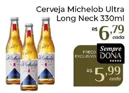 Dona de Casa Cerveja Michelob Ultra Long Neck oferta