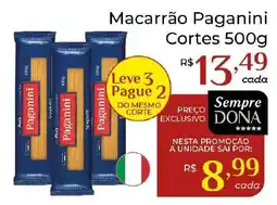 Dona de Casa Macarrão Paganini Cortes oferta