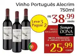 Dona de Casa Vinho Português Alecrim oferta