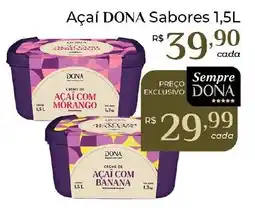 Dona de Casa Açaí dona sabores oferta