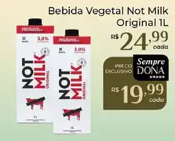Dona de Casa Bebida Vegetal Not Milk Original oferta