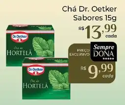 Dona de Casa Chá Dr. Oetker Sabores oferta