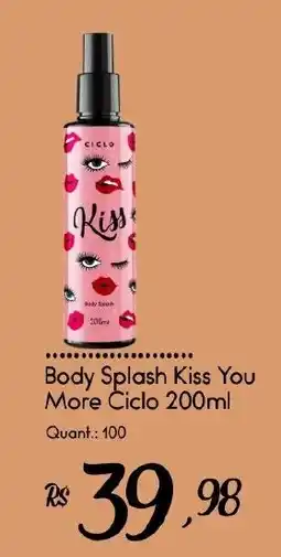 Giassi Supermercados Body Splash Kiss You More Ciclo oferta