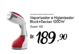 Giassi Supermercados Vaporizador e Higienizador Black+Decker 1200W oferta