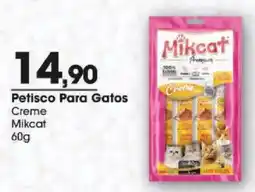 Zaffari Petisco para gatos creme mikcat oferta
