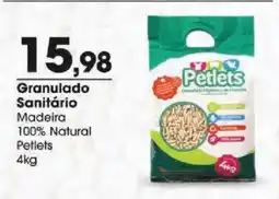 Zaffari Granulado Sanitário Madeira 100% Natural Petlets oferta