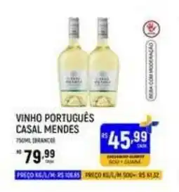 Supermercado Guará vinho português casal mendes oferta