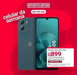 Lojas Americanas motorola moto g06 128gb oferta