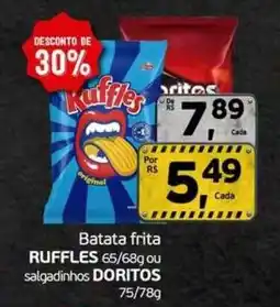 Cometa Supermercados Batata frita RUFFLES 65/68g ou salgadinhos DORITOS oferta
