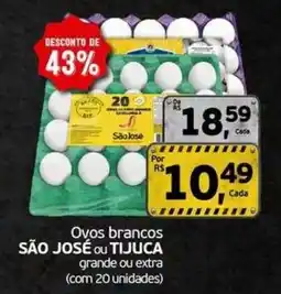 Cometa Supermercados Ovos brancos são josé ou tijuca oferta
