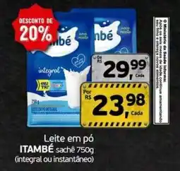 Cometa Supermercados Leite em pó itambé sachê 750g oferta