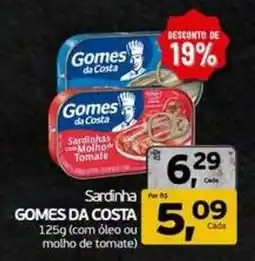 Cometa Supermercados Sardinha GOMES DA COSTA oferta