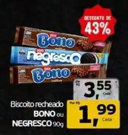 Cometa Supermercados Biscoito recheado BONO ou NEGRESO oferta