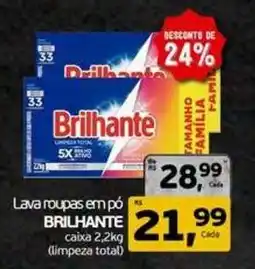 Cometa Supermercados Lava roupas em pó brilhante oferta