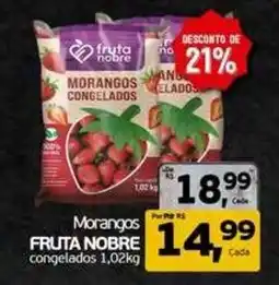 Cometa Supermercados Morangos fruta nobre congelados oferta