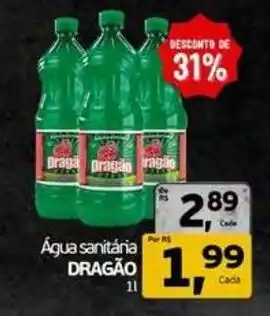 Cometa Supermercados Água sanitária dragão oferta