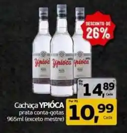 Cometa Supermercados Cachaça ypióca prata conta-gotas oferta
