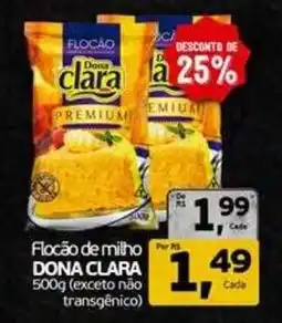 Cometa Supermercados Flocão de milho dona clara oferta