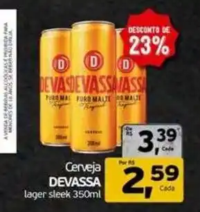 Cometa Supermercados Cerveja devassa lager sleek oferta