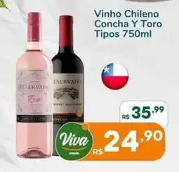 Enxuto Vinho Chileno Concha Y Toro oferta