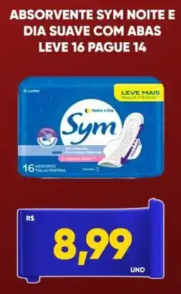 Tatico absorvente sym noite e dia suave com abas oferta