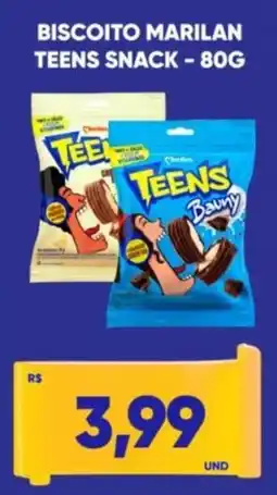Tatico Biscoito marilan teens snack oferta
