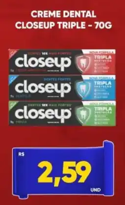 Tatico Creme dental closeup triple oferta