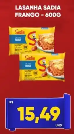 Tatico Lasanha sadia frango oferta