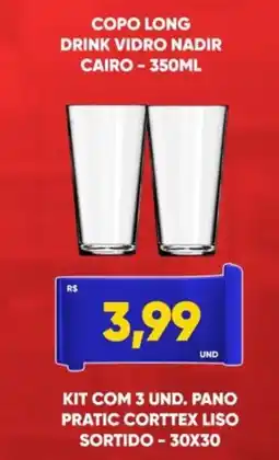 Tatico copo long drink vidro nadir cairo oferta