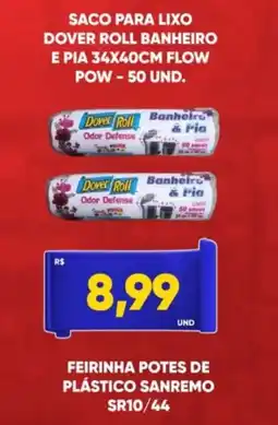 Tatico saco para lixo dover roll banheiro e pia oferta