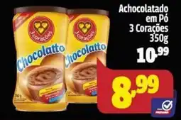 Supermercado Paraná Achocolatado em pó 3 corações oferta