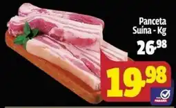 Supermercado Paraná Panceta Suína oferta