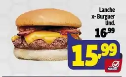 Supermercado Paraná Lanche x- Burguer Und. oferta