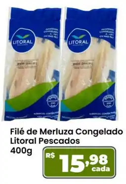 Ultrabox Filé de merluza congelado litoral pescados oferta