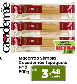 Ultrabox Macarrão Sêmola Casademãe Espaguete N° 8 oferta
