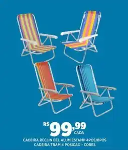 DB Supermercados Cadeira reclin bel alum estamp cadeira tram 4 posicao cores oferta