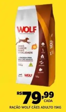 DB Supermercados Ração wolf cães adulto oferta
