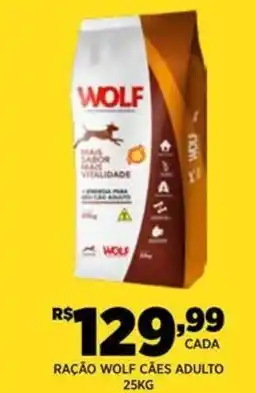DB Supermercados Ração wolf cães adulto oferta