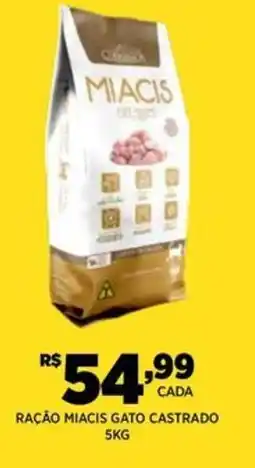 DB Supermercados Ração miacis gato castrado oferta