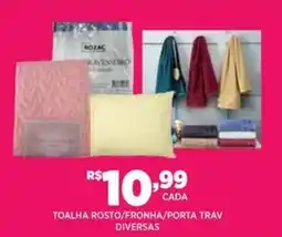 DB Supermercados Toalha rosto fronha porta trav diversas oferta