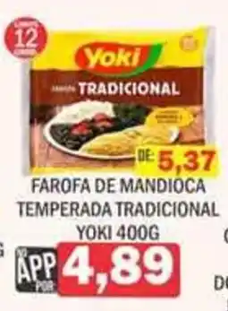 Supermercados Mendonça Farofa de mandioca temperada tradicional oferta