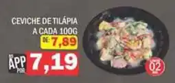 Supermercados Mendonça Ceviche de tilápia oferta