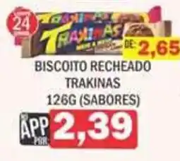 Supermercados Mendonça Biscoito recheado trakinas oferta