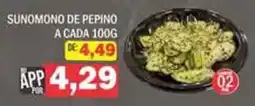Supermercados Mendonça sunomono de pepino oferta