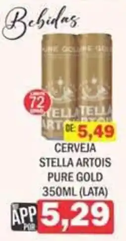 Supermercados Mendonça Cerveja stella artois pure gold oferta