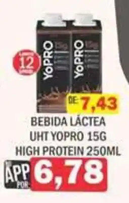Supermercados Mendonça Bebida láctea uht yopro 15g high protein oferta