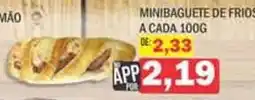 Supermercados Mendonça Minibaguete de frios oferta