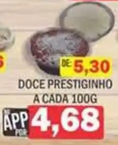 Supermercados Mendonça Doce prestiginho oferta